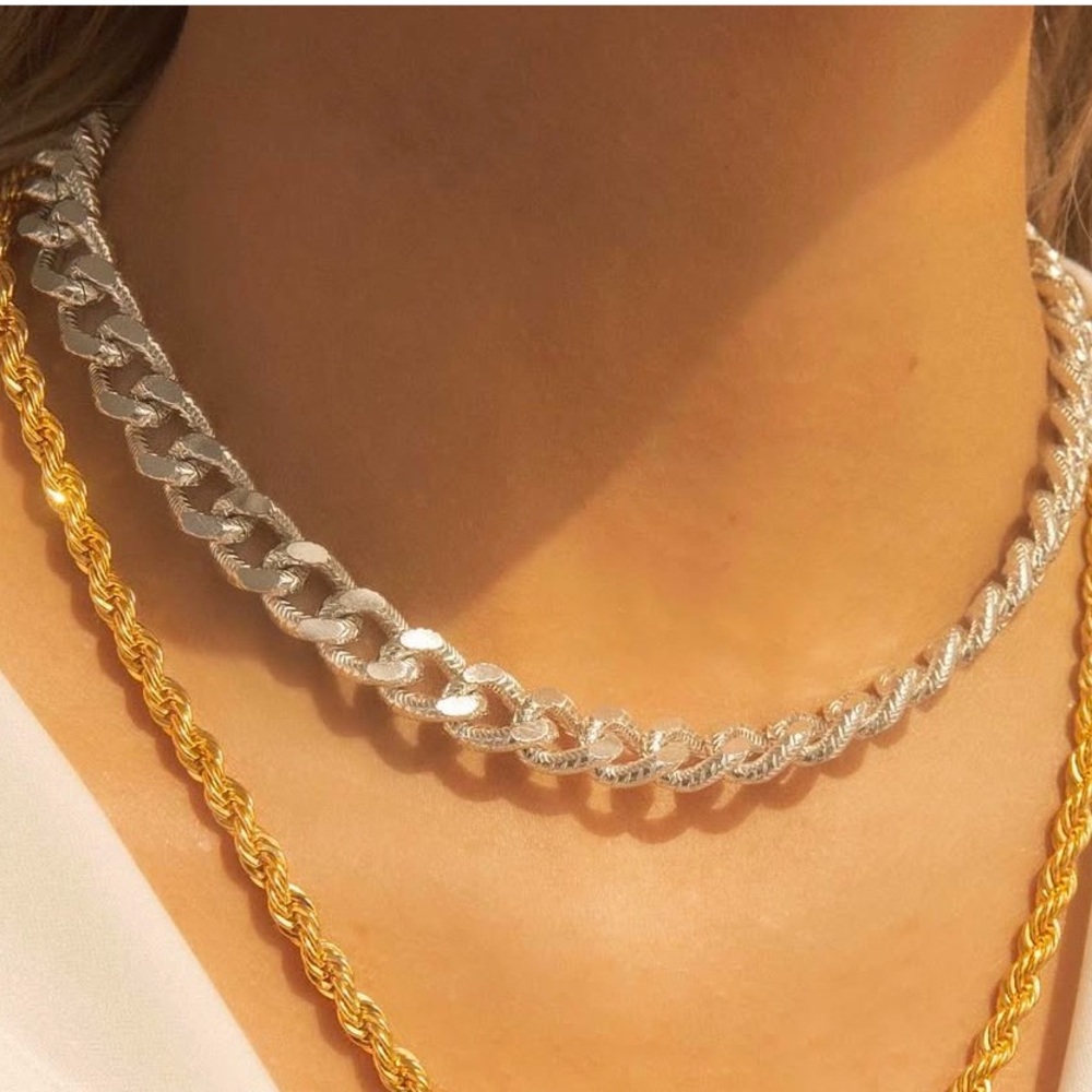 Aureum Silver Chain Necklace